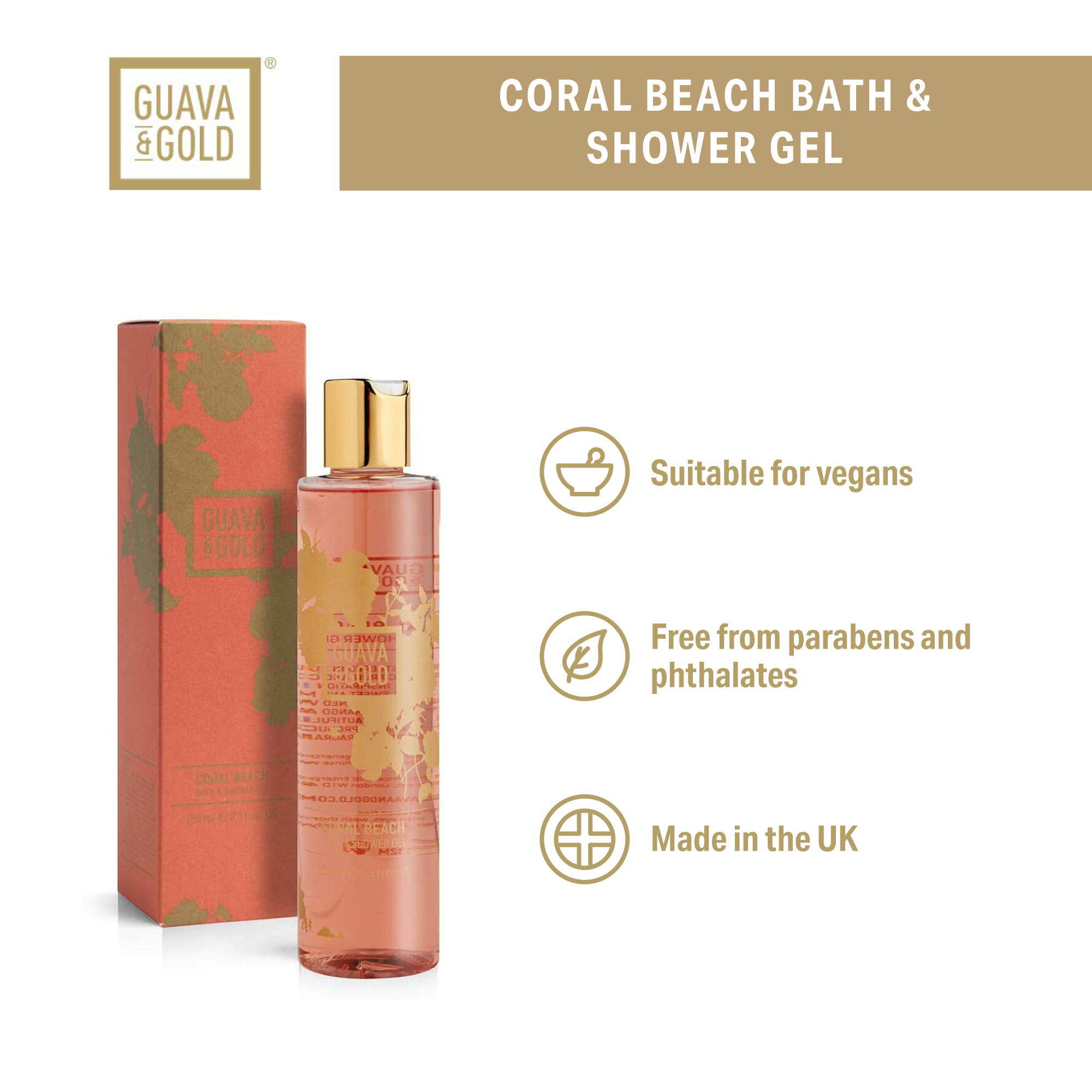 Coral Beach Shower Cleanser